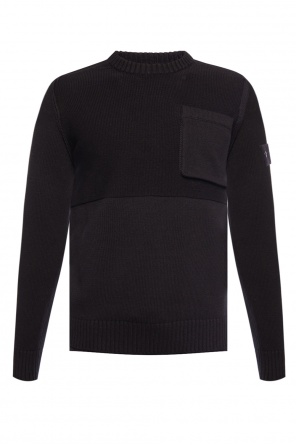 Sweater with removable compass patch, zdjęcie 1 Sweater with removable compass patch od Stone Island